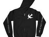 "Fallen Dove' Black Premium Zip Up Sweatshirt photo 