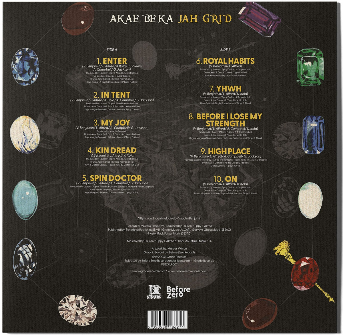 英LP Akae Beka Jah Grid IGBZRLP007 Before Zero /00220 JAH Grid | Akae Beka | I Grade