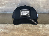 Text: Snapback Hat (black-n-white patch) photo 