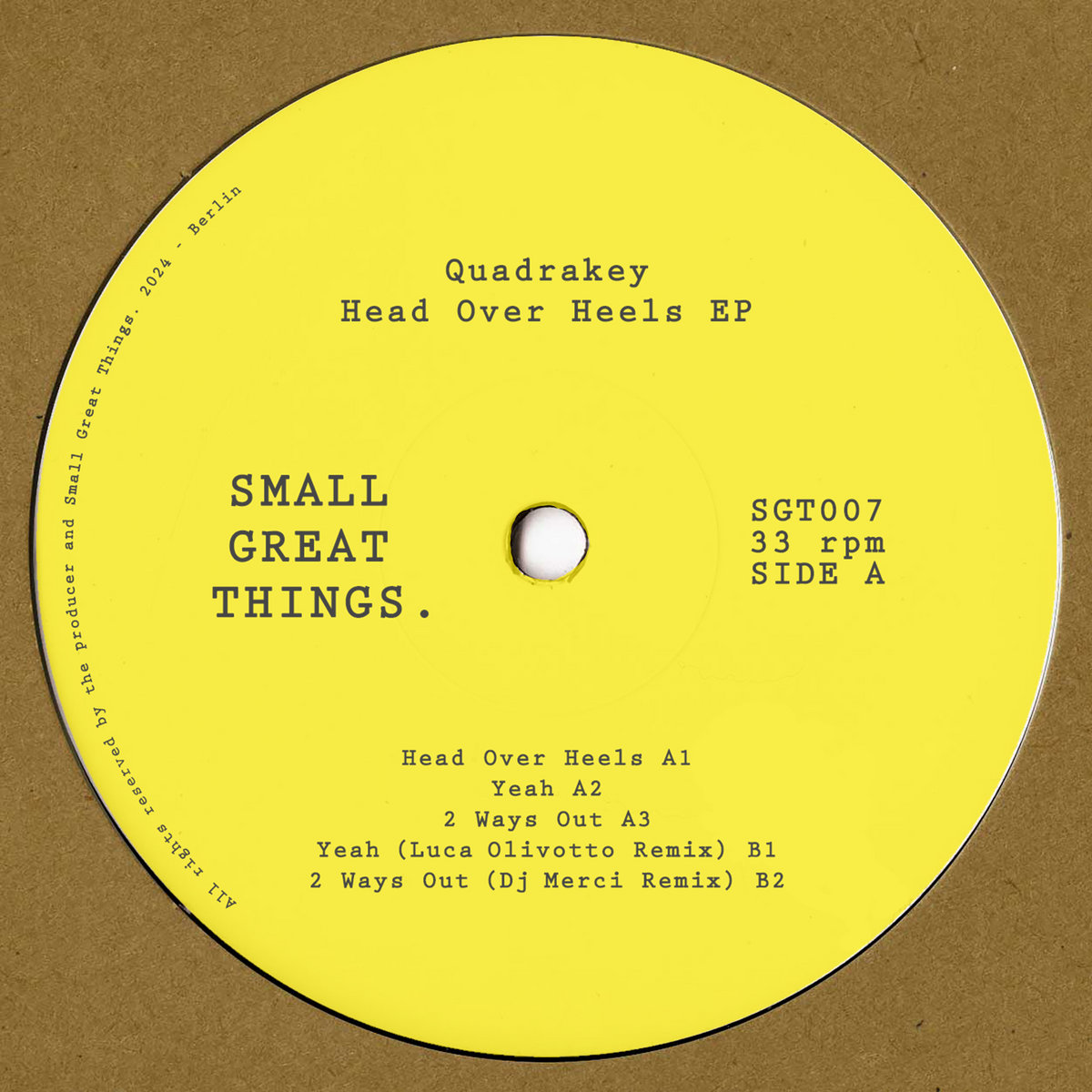 Quadrakey / Head Over Heels EP (Luca Olivotto, DJ Merci Remixes) Quadrakey / Head Over Heels EP (Luca Olivotto, DJ Merci Remixes)