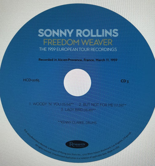 Freedom Weaver: The 1959 European Tour Recordings | Sonny Rollins