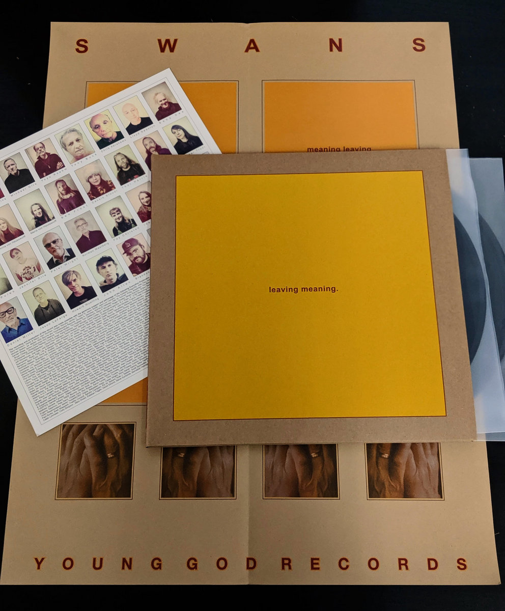 米2LP Swans Leaving Meaning. YG63 Young God Records /00520 Swans Leaving Meaning vinyl 2 LP gatefold +poster. US 2019