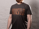 Copper logo design on grey t-shirt