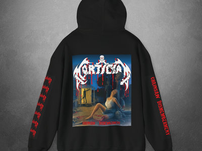 Mortician Chainsaw Dismemberment Hoodie with Sleeve Prints main photo