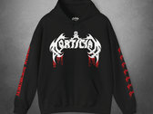 Mortician Chainsaw Dismemberment Hoodie with Sleeve Prints photo 