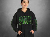 Prosthetic Cunt Sufficiently Stoned Hoodie with Sleeve Prints photo 