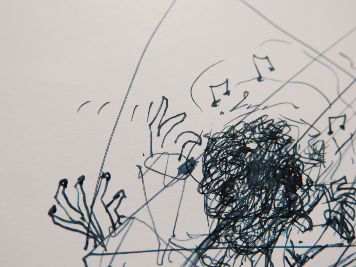 Keith Ink 'Keith Jarrett' Ink Original work signed dated. Limited 1 only. | Andy Hay