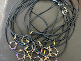 Recycled Guitar String Necklace (BLUE & SILVER) photo 