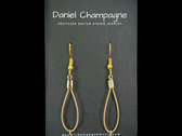 Recycled Guitar String Earrings (CHAMPAGNE COLOUR) photo 