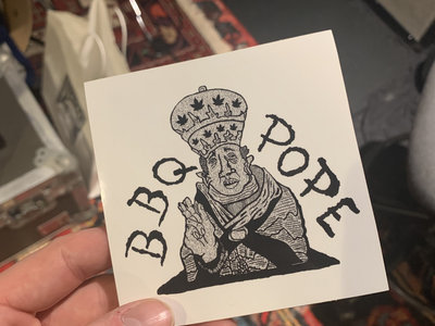 BBQ Pope - Stoned Pope Sticker main photo