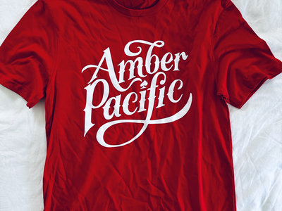 Amber Pacific Script Logo Tee (Red) main photo
