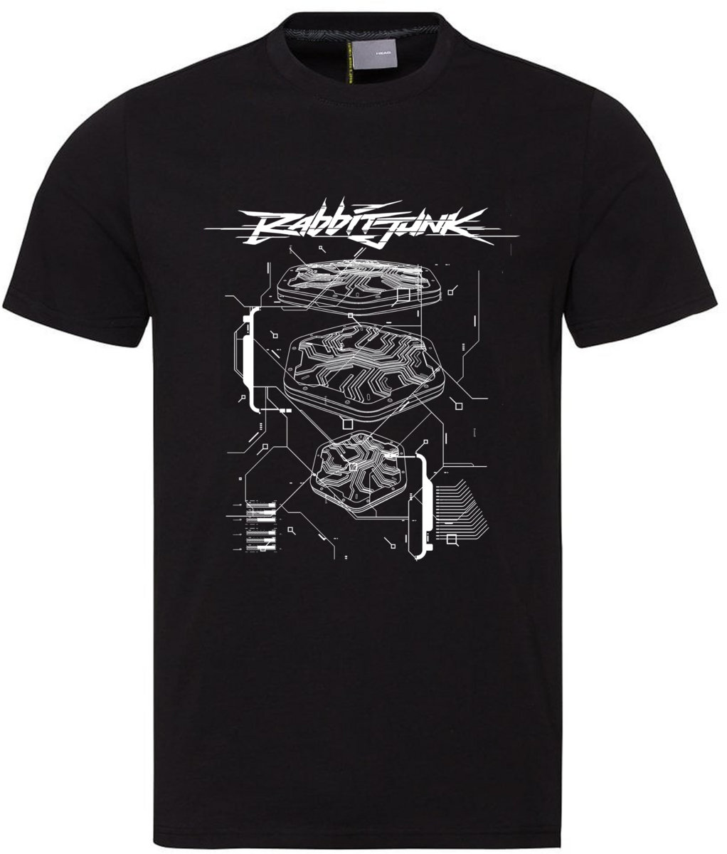 【2plan】Scratcher Drawing Shirt Cyberpunk 2024 T-Shirt | Rabbit Junk