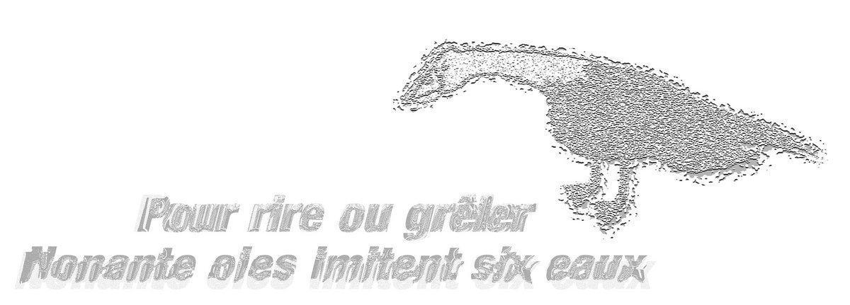 Greler vaseux | vers hier | Pour Rire Ou Grêler Nonante Oies Imitens Six Eaux