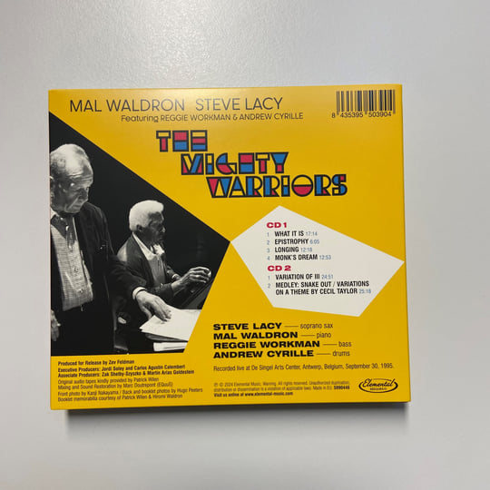 MAL WALDRON & STEVE LACY: THE MIGHTY WARRIORS LIVE IN ANTWERP