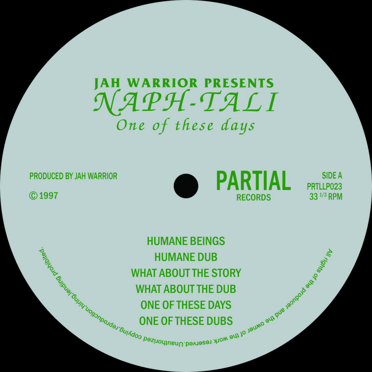 One Of These Days | Naph-Tali | Jah Warrior