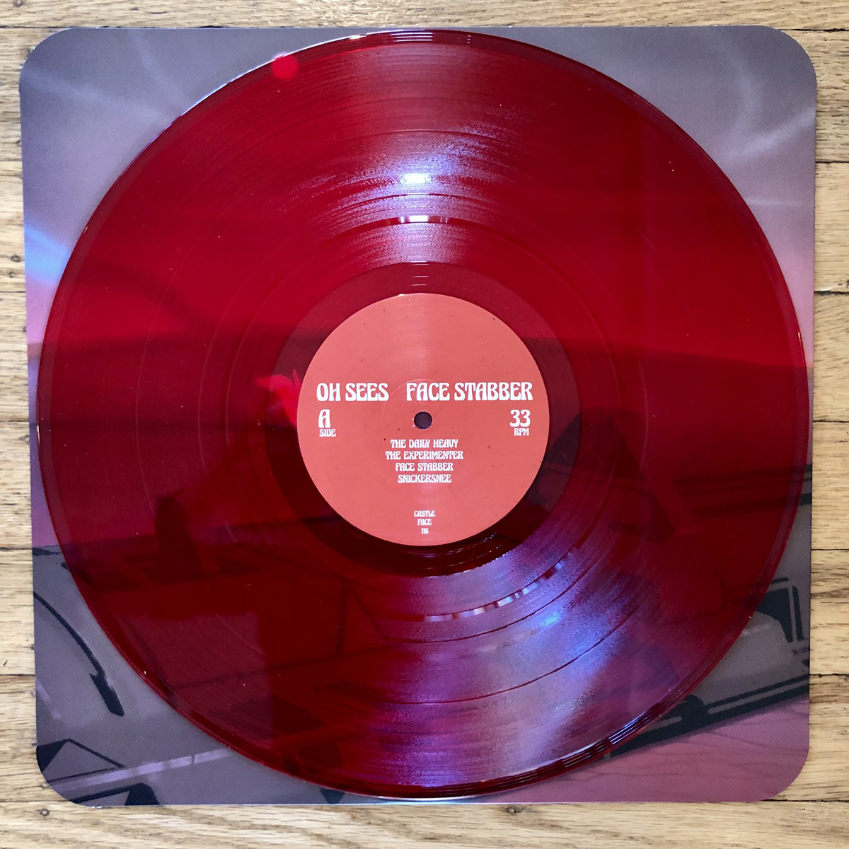 米2LP Oh Sees Face Stabber CF116 CASTLE FACE /00520 Amazon.com: Face Stabber Black & Clear With Red Vinyl: CDs