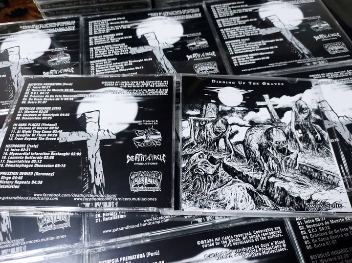 Digging Up The Graves - 5way Split (Death Metal) | V/A | GUTS AND