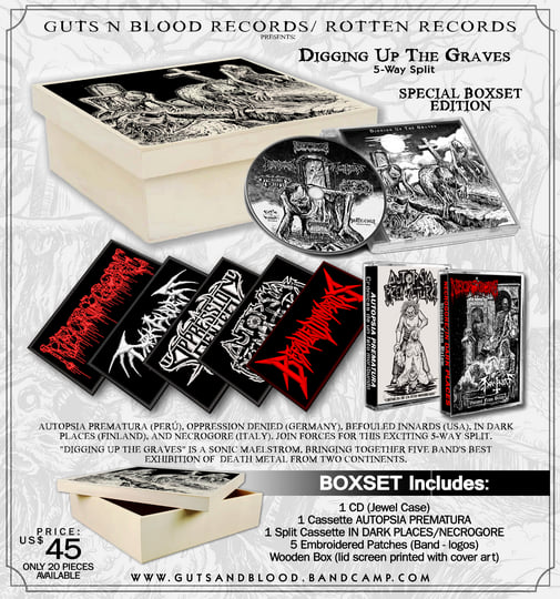 Digging Up The Graves - 5way Split (Death Metal) | V/A | GUTS AND