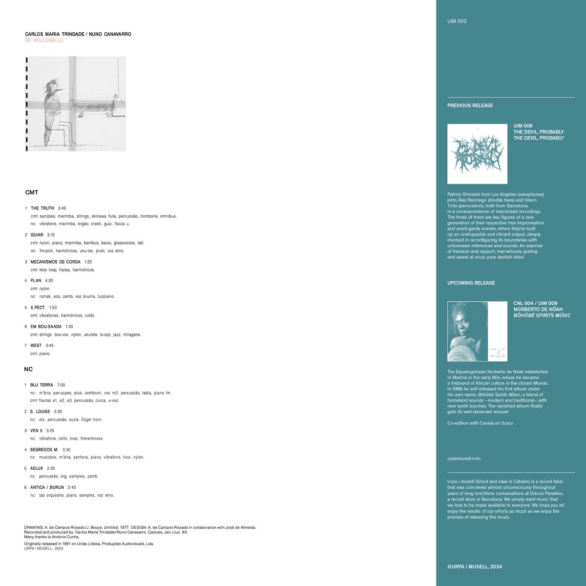 Carlos Maria Trindade / Nuno Canavarro – Mr. Wollogallu
