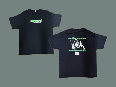 SPACED Buffalo Hardcore T-Shirt (Green Text) main photo