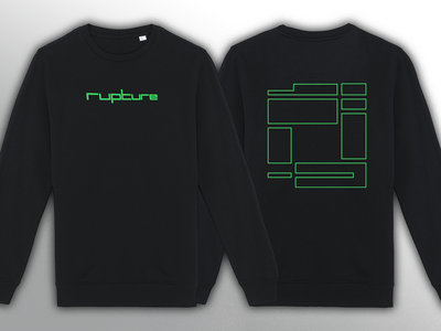 Rupture Logo Sweatshirt - Black / Green main photo