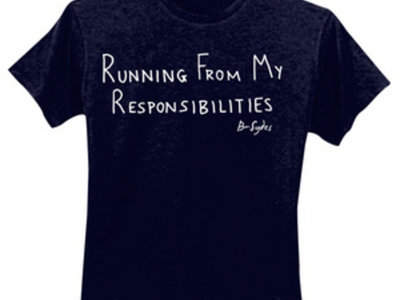 Running From My Responsibilities T-Shirt (Navy) main photo