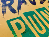 'Make Rave Punk Again' A3 print screenprinted by hand photo 