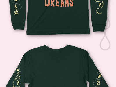 Forest Green Longsleeve "Have Good Dreams" Shirt (Unisex) main photo
