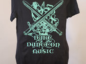 D*ke Dungeon Music Two-Sided T-Shirt Celadon and Black photo 