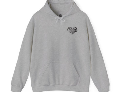 Grey Hoodie with No-Text Spiral Heart Logo main photo