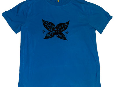 Blue Hand Printed 'Manic Pixie Dream Girl’ T-Shirt - L main photo