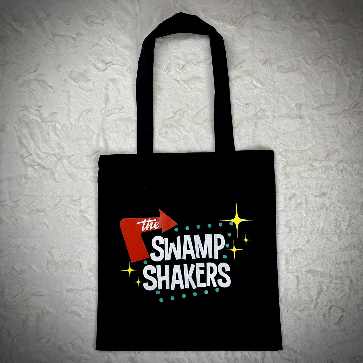 Black Tote Bag with The Swamp Shakers Logo