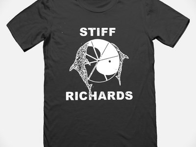 stiff richards | all drains lead to rye | t-shirt | white on black main photo