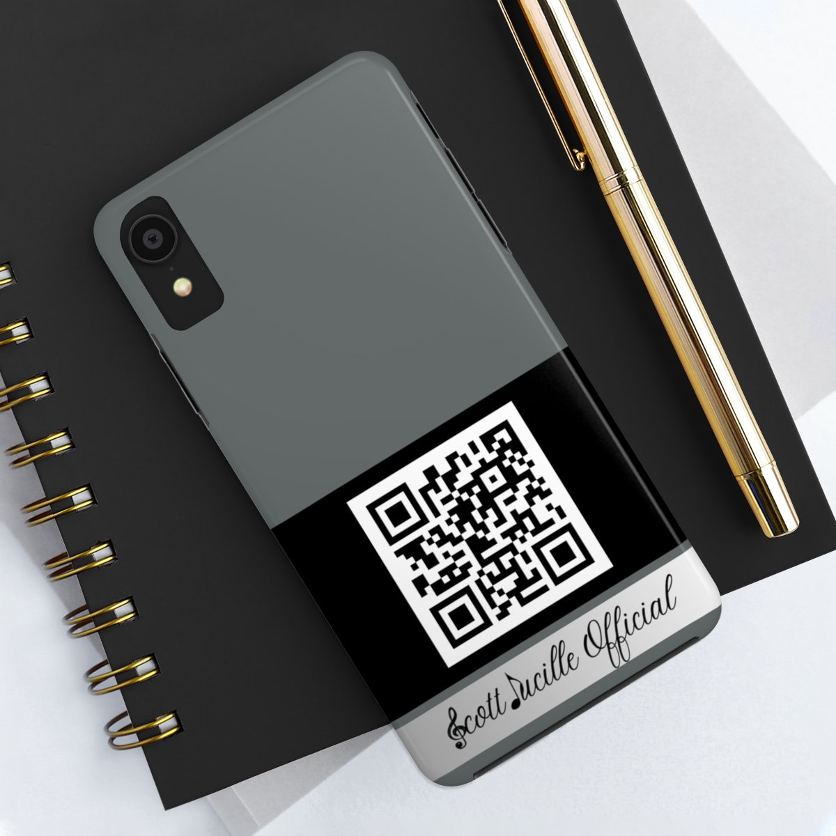 Scott Lucille official (w/QR code) Tough iPhone Cases (USA) | Scott Lucille