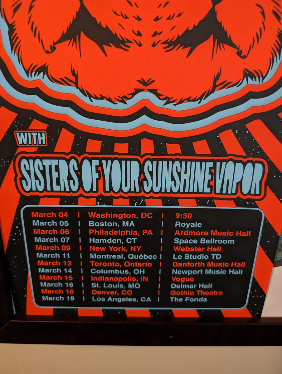 The Dandy Warhols ROCKMAKER Tour Poster Screen Print | Sisters of