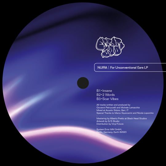 ERROR303 Nuira - For Unconventional Ears LP [ERROR300 Series