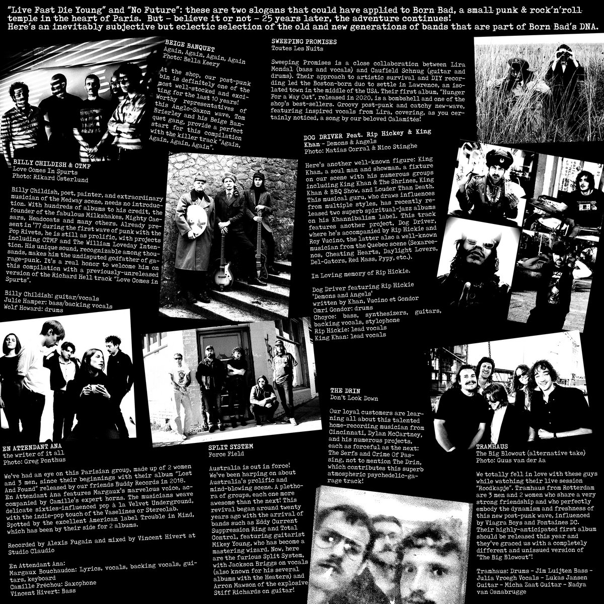 BORN BAD Record Shop 25 Year Anniversary | LES DISQUES MAUVAIS GARÇONS