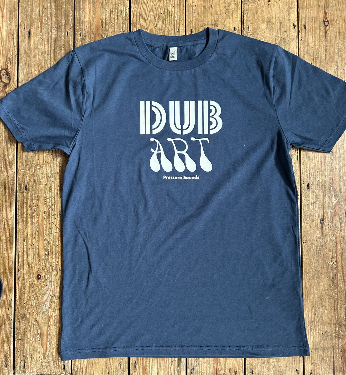 Dub Art Blue t shirt off white print | Pressure Sounds