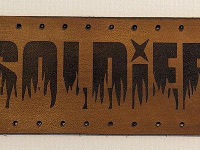 Soldier logo leather sew on patch (new) main photo