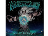 NOISECULT patch set : Wizard Patch & Classic Noisecult logo in white + Seraphic Wizard artwork sticker photo 