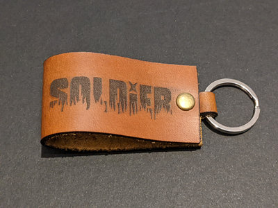 Soldier logo large loop leather keyring (new) main photo