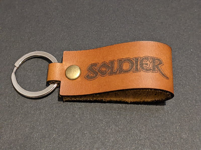 Soldier logo small loop leather keyring (original) main photo