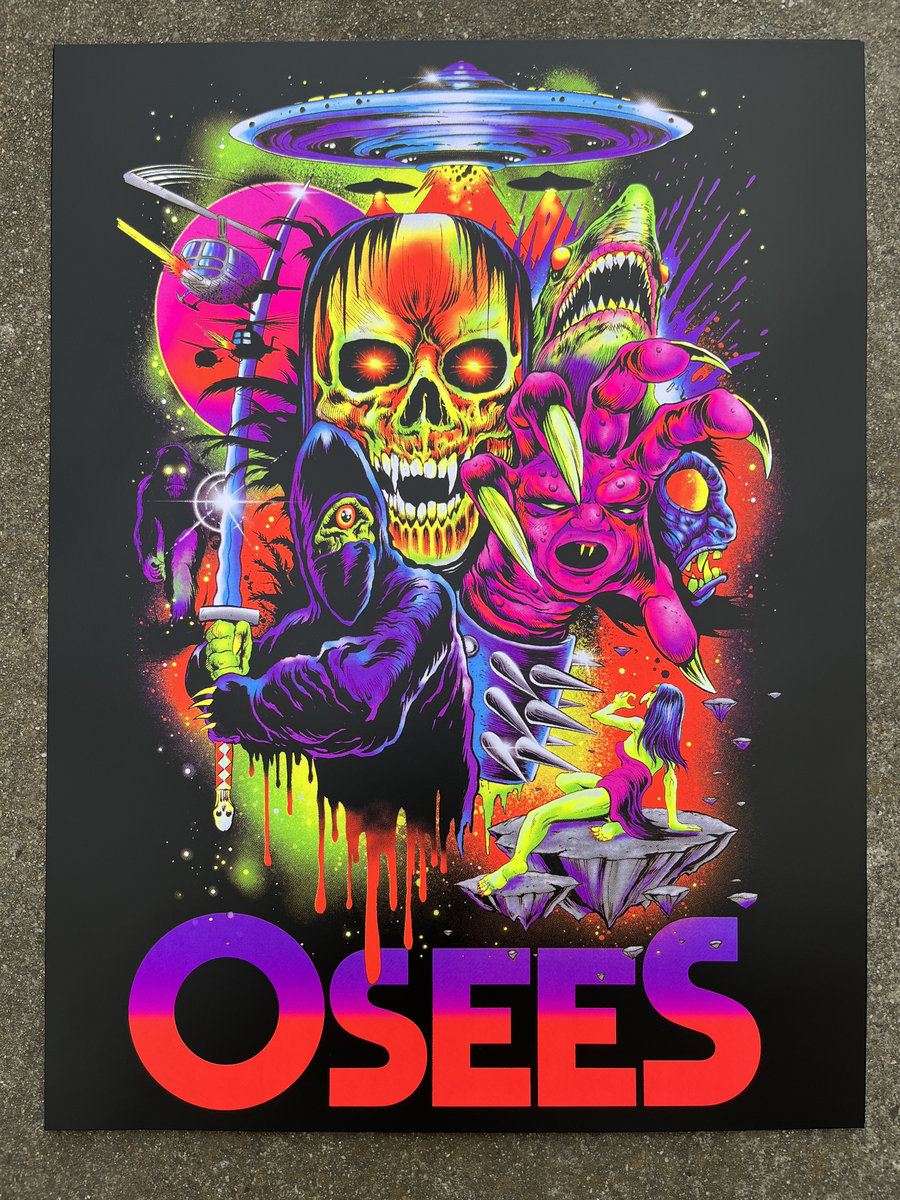 OSEES thee oh sees シルクスクリーンポスター 2