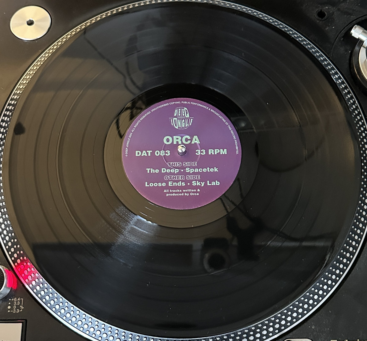 DAT083 Orca - Loose Ends / Sky Lab / The Deep / SpaceTek Unreleased Mix (12" Black Vinyl)