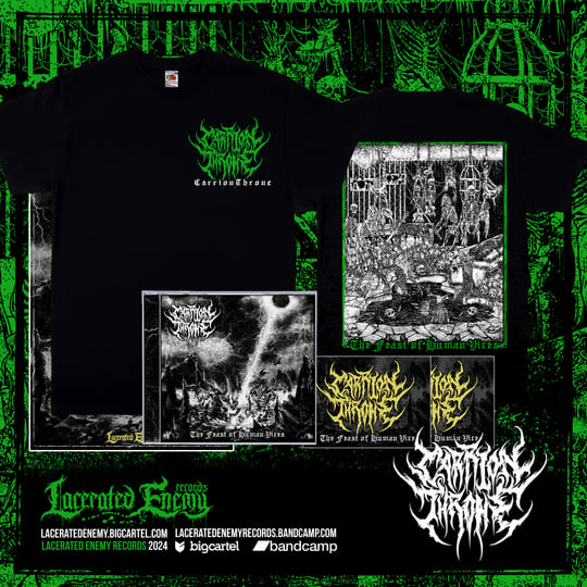 CARRION THRONE - The Feast of Human Vices | Lacerated Enemy records