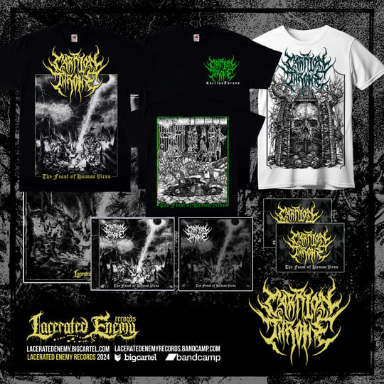 CARRION THRONE - The Feast of Human Vices | Lacerated Enemy records