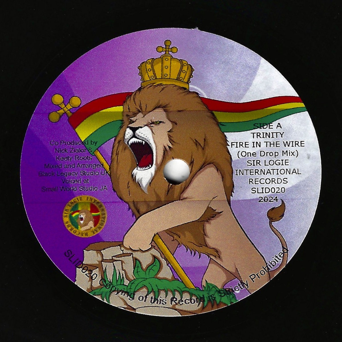 Trinity/Keety Roots - Fire in the Wire/Dub in the Wire  Poly Vinyl SLID020 SAMPLE (THE FULL TRACKS ARE NOT FOR SALE OR AVAILABLE ON DOWNLOAD)