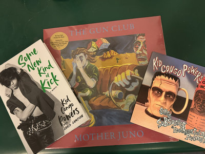Limited Signed  " Some New Kind Of Kick" Book/  Gun Club vinyl "Mother Juno" reissue and colored vinyl 45 record bundle (US only..sorry!) $70 main photo