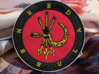 Red and Gold Red Nebula Embroidered Patch main photo