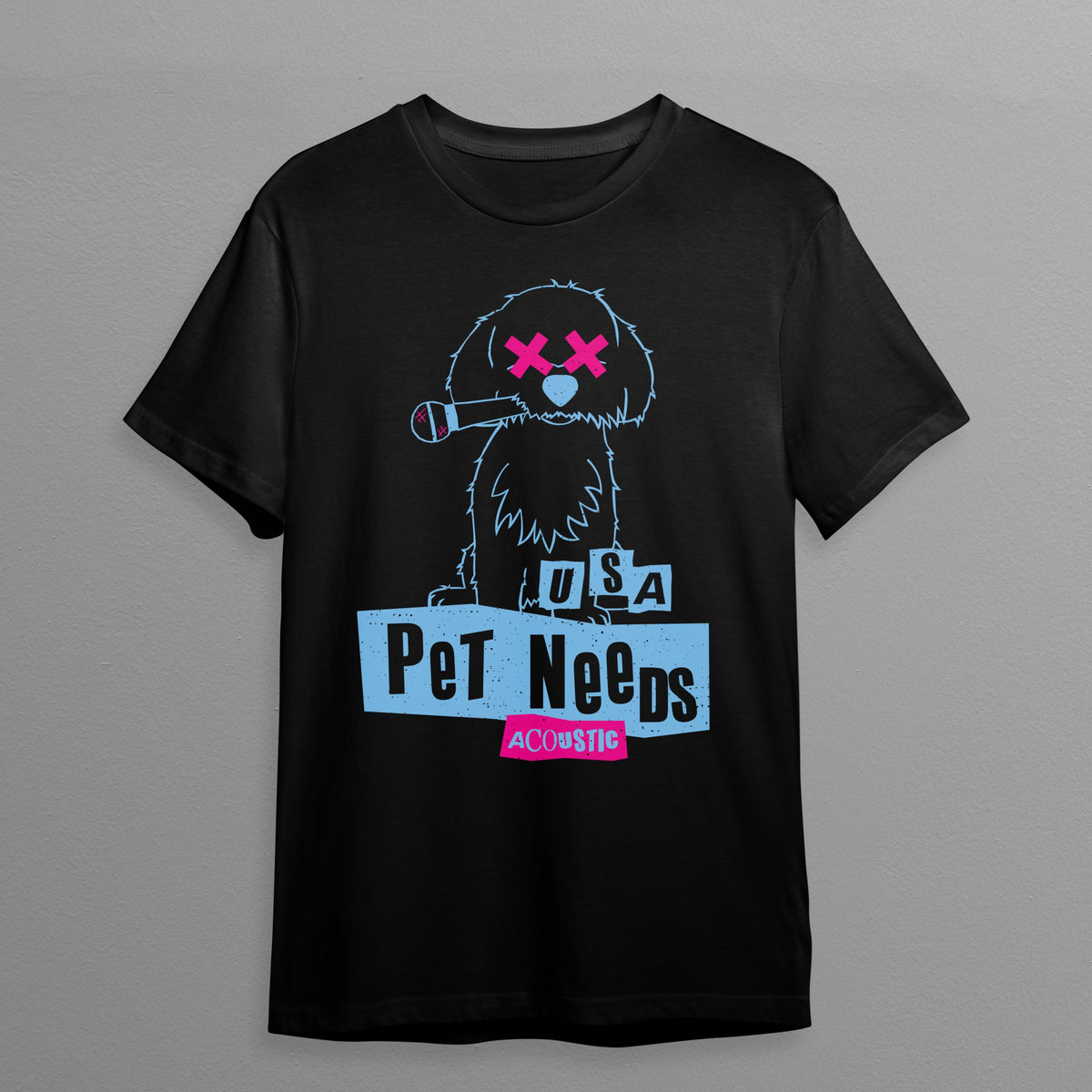 BACKSTOCK SALE!* Acoustic USA Eddie T-shirt | PET NEEDS